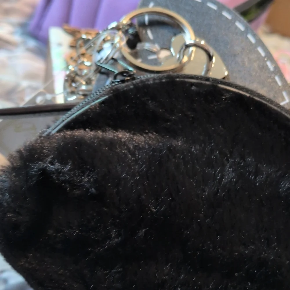 kate spade Gray Crossbody Bag with Silver Chain